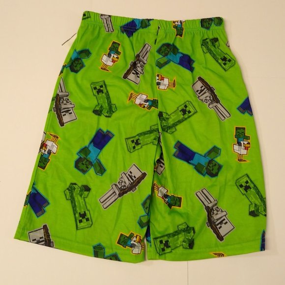 Minecraft Boys Print Lounge Pajama Bottom (Size 10/12) Comfortable Colorful NWT - Picture 2 of 5